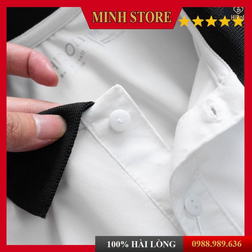 Aó Polo Nam Nữ Phối Sọc Tay, Áo Thun Nam Nữ Ngắn Tay Có Cổ Cotton Cá Sấu Form Chuẩn AT10 - MINHSTORE