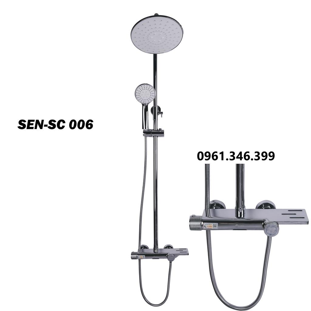 Sen cây tắm nóng lạnh sc006, có nút cố định nhiệt độ