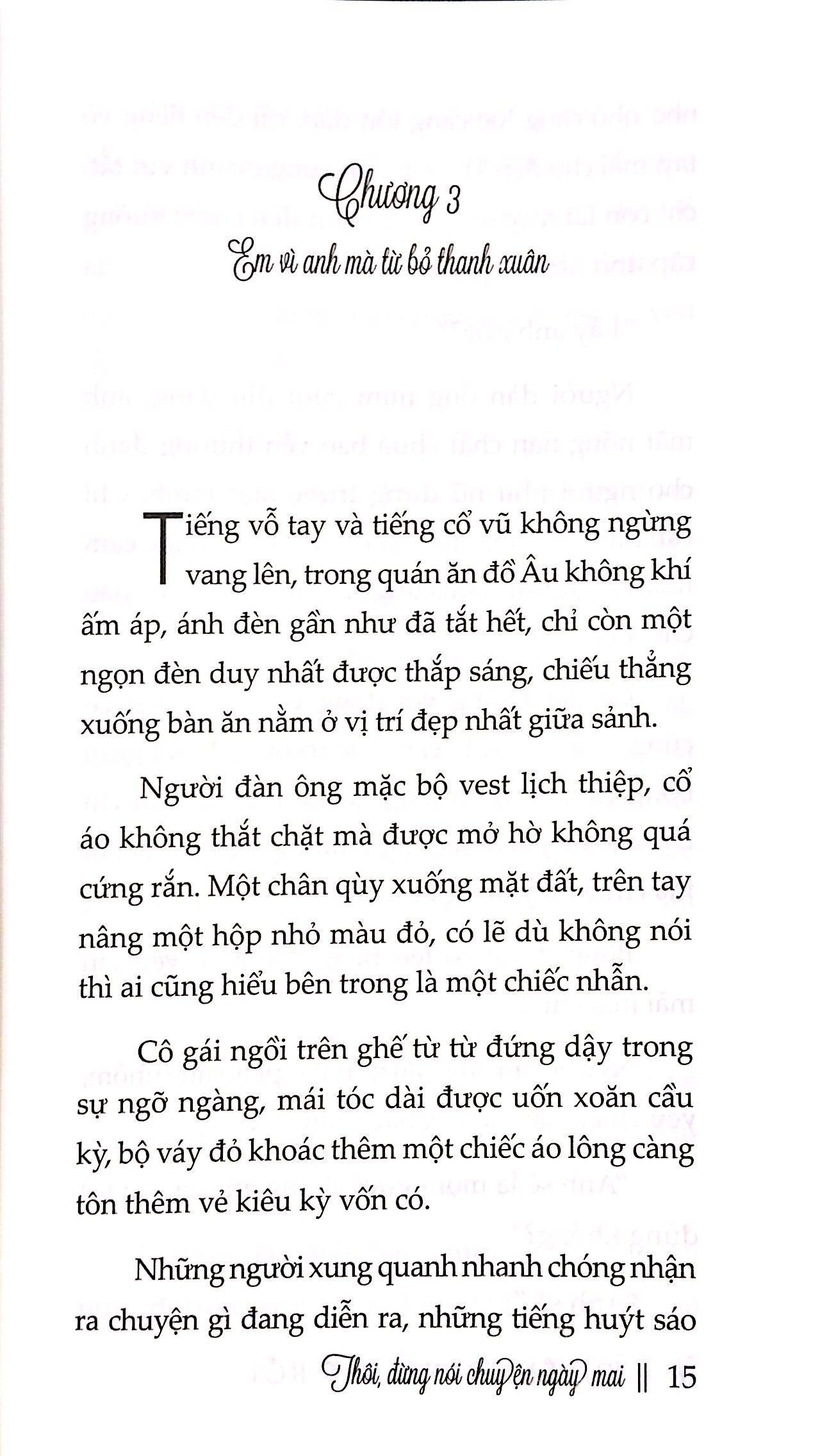 Thôi, Đừng Nói Chuyện Ngày Mai