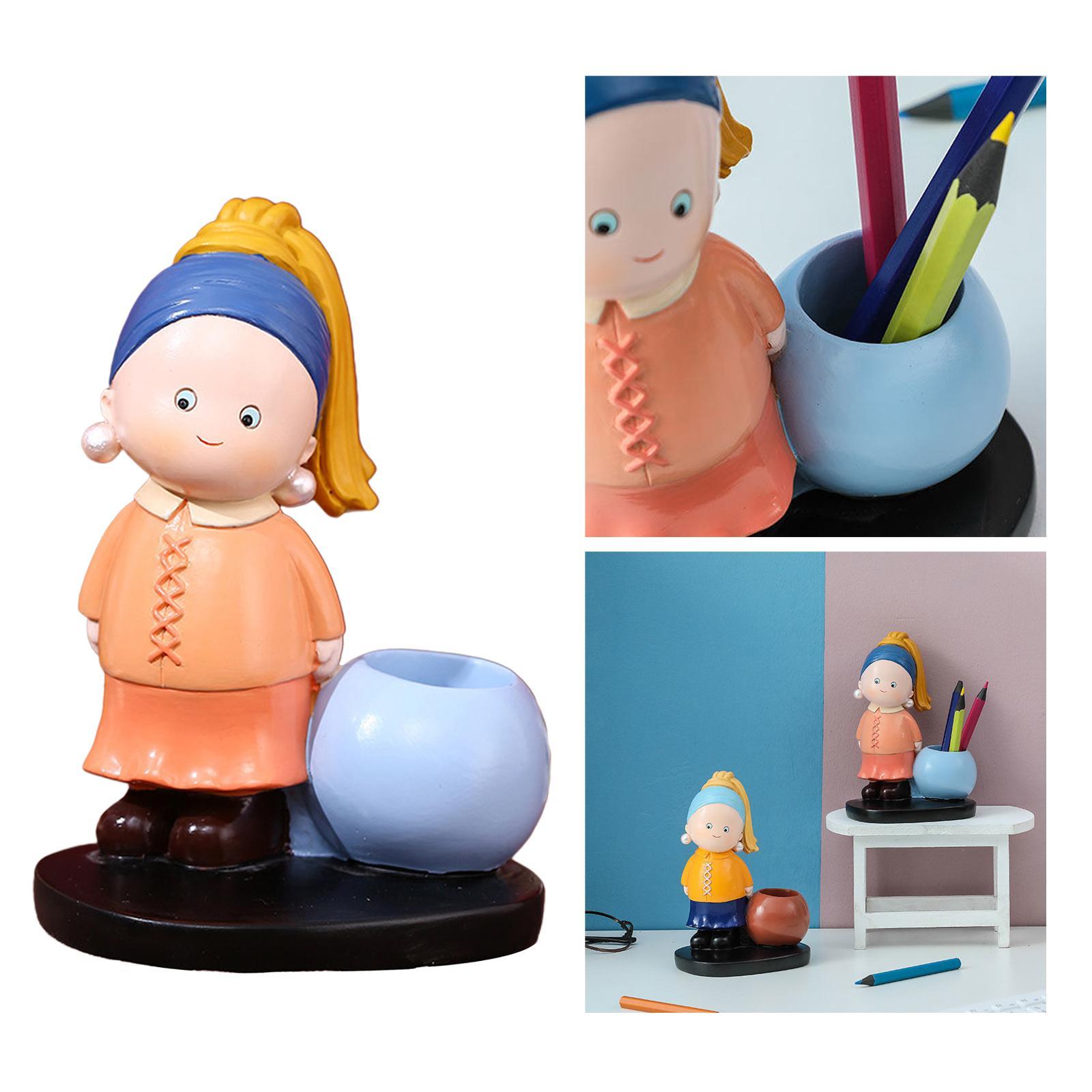 Cartoon Crafts Pen Holder Birthday Gift Cartoon Bedroom