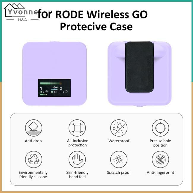 One Vỏ Silicon Bảo Vệ Chống Bụi Cho Micro Không Dây Rode go / go II