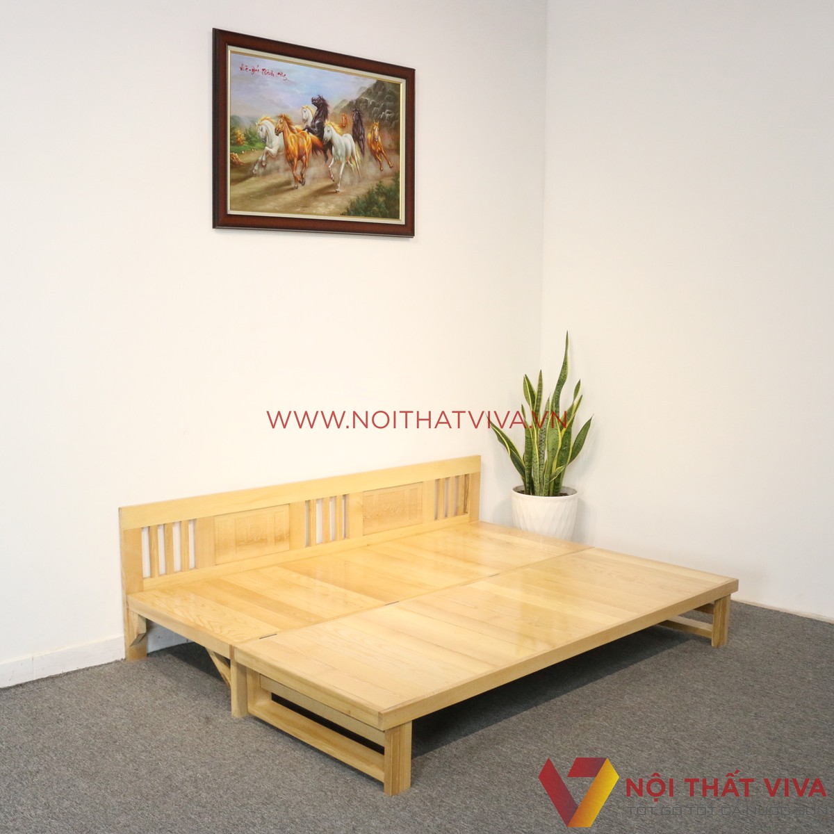 Ghế Gấp Trường Kỷ Gỗ Sồi Tự Nhiên Đẹp Giá Rẻ