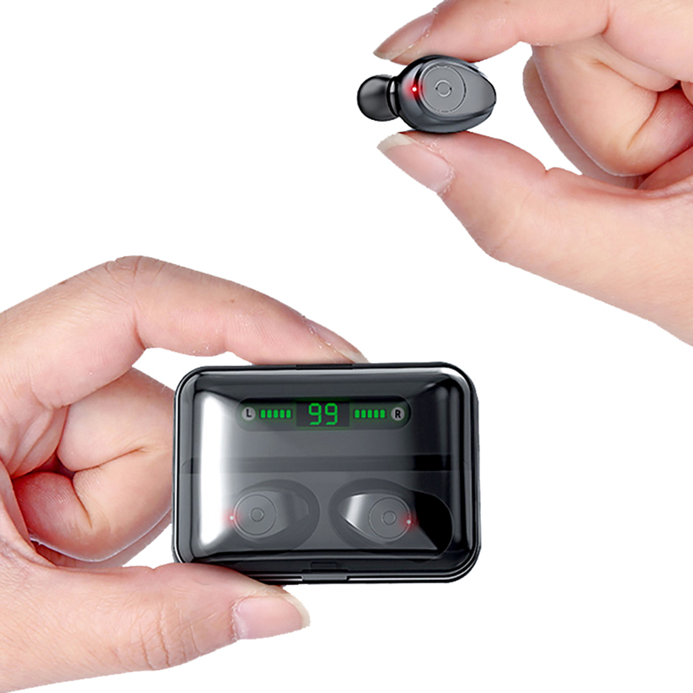 Tai Nghe Chống Thấm Nước Cho Điện Thoại Thông Minh BT5.0 F9 LED