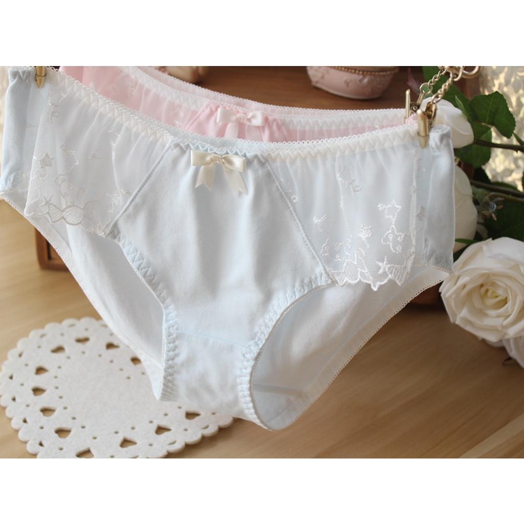 Quần Lót Nữ Cotton Phối Ren Hai Hông Xuất Đông Âu . Hàng Loại Đẹp.