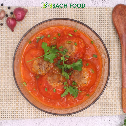 Cà chua dồn thịt 3S khay 400gr - Nguyên liệu đã được sơ chế