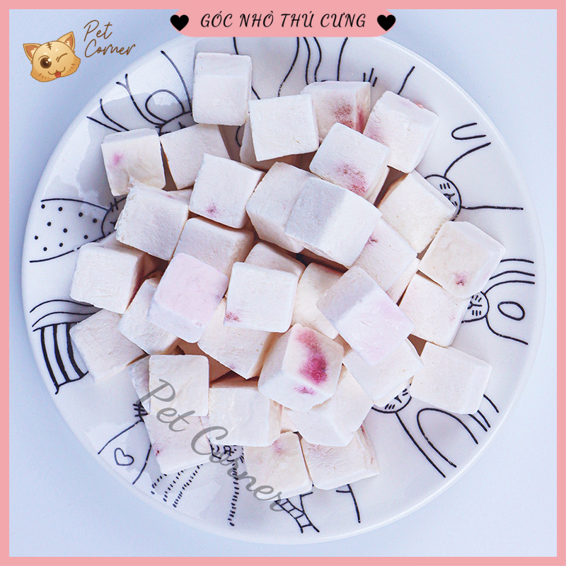 Sữa chua sấy lạnh giàu dinh dưỡng cho thú cưng, sữa chua sấy khô cho chó mèo và chuột hamster