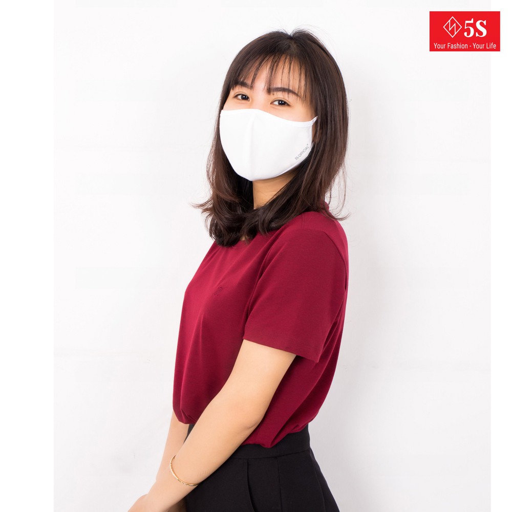 Khẩu Trang Vải Cotton 2 Lớp 5S Chính Hãng, Thông Thoáng, Kháng Khuẩn Cực Tốt (KT5S01)