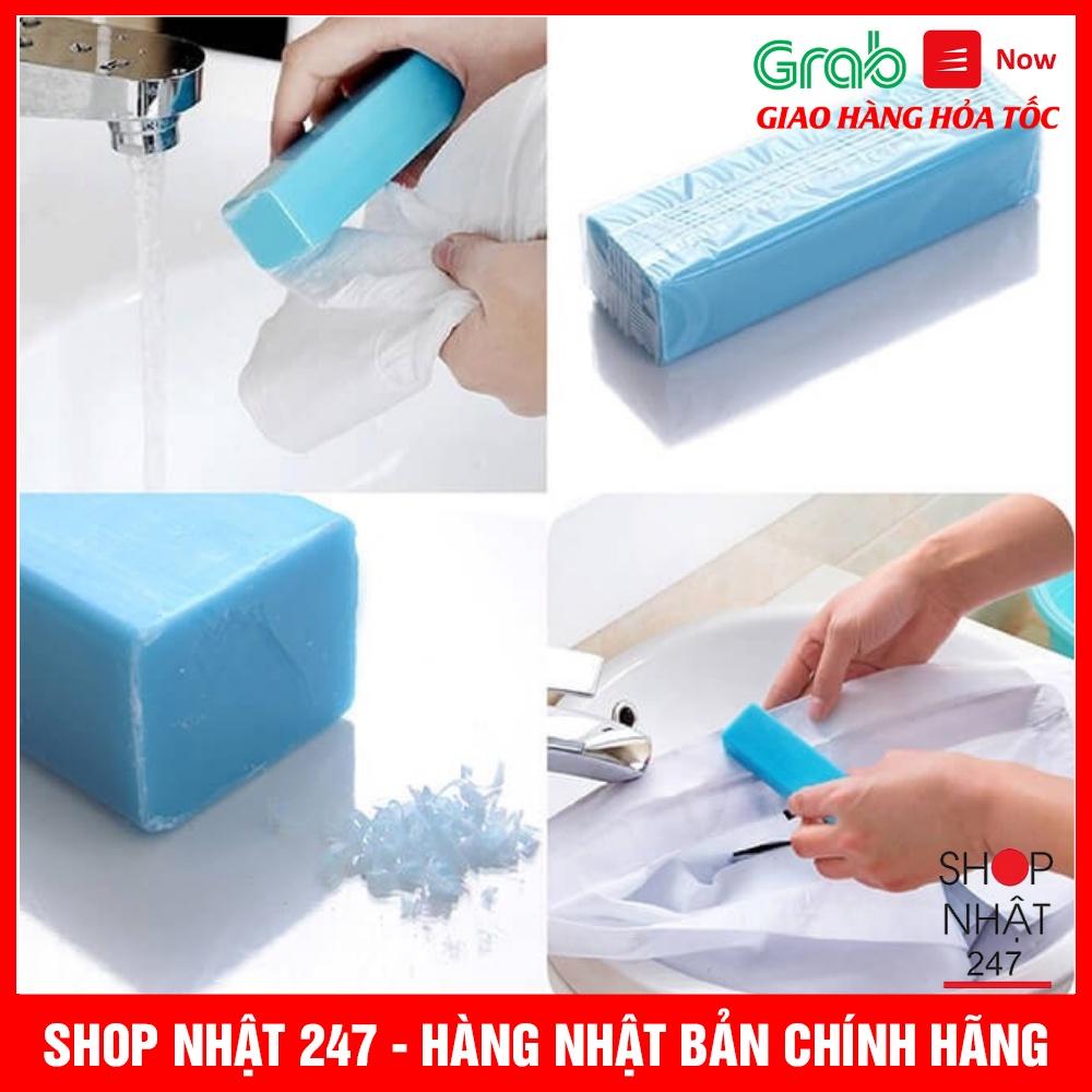 Hộp 12 xà phòng thanh giặt cổ áo SANADA nội địa Nhật Bản