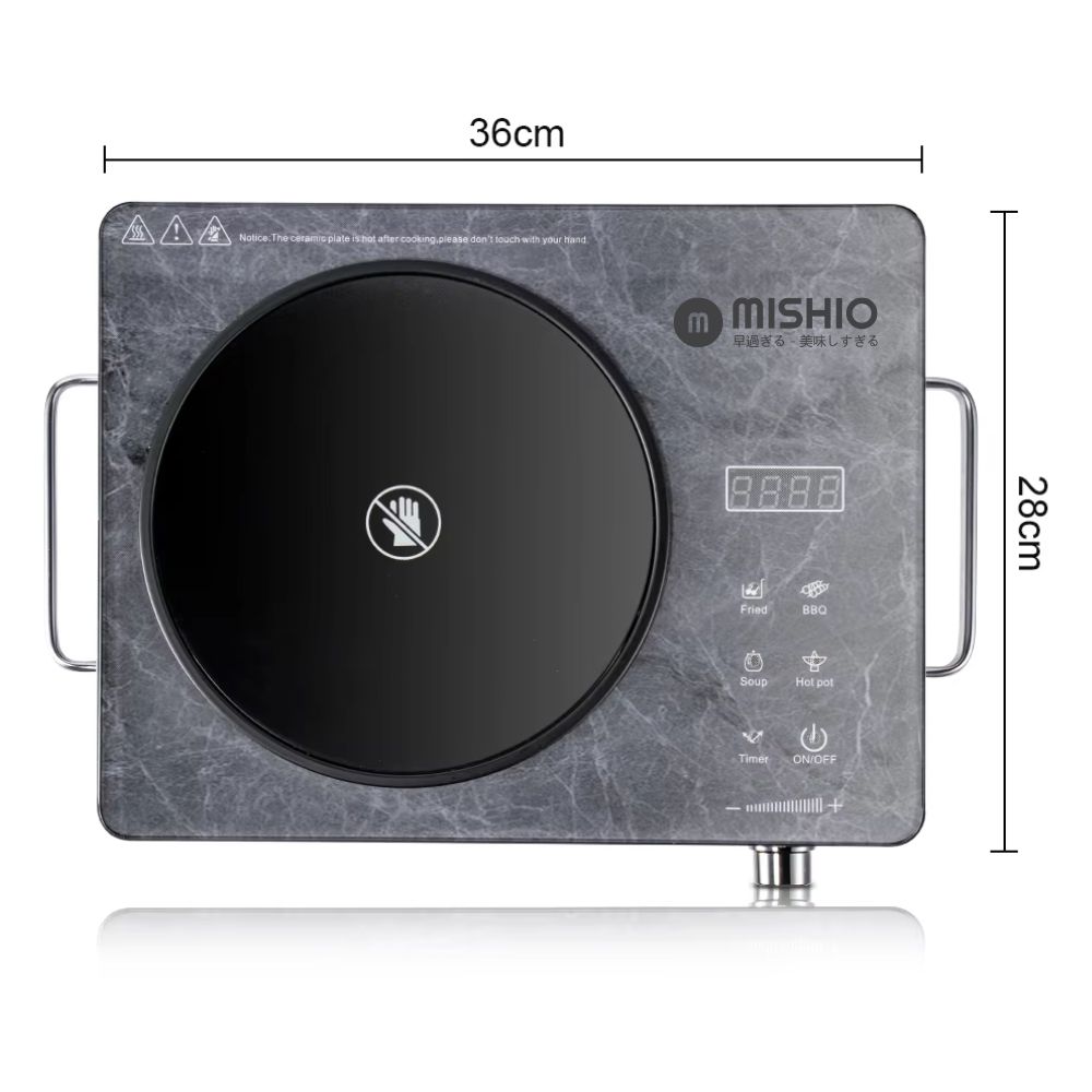 Bếp hồng ngoại Mishio MK417 mặt kính cường lực cao cấp - hàng chính hãng