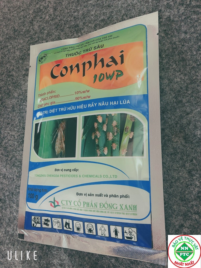 THUỐC TRỪ SÂU Conphai 10WP DẸP TAN RẦY NÂU HẠI LÚA - 100 g