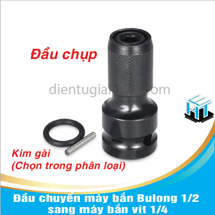 Đầu chuyển máy bắn Bulong 1/2 sang máy bắn vít 1/4