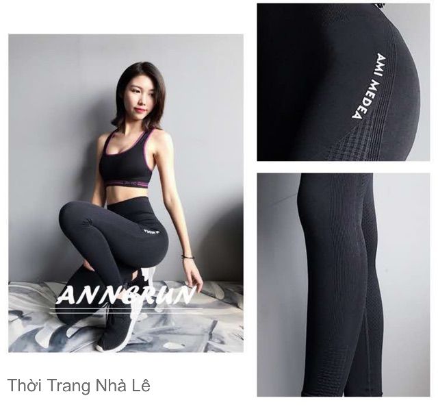 Quần tập Gym dành cho nữ nữ cạp lưng cao, co giãn 4 chiều, thoáng mát- K001