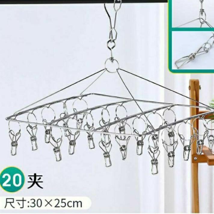 Móc tròn,móc chùm inox treo quần áo