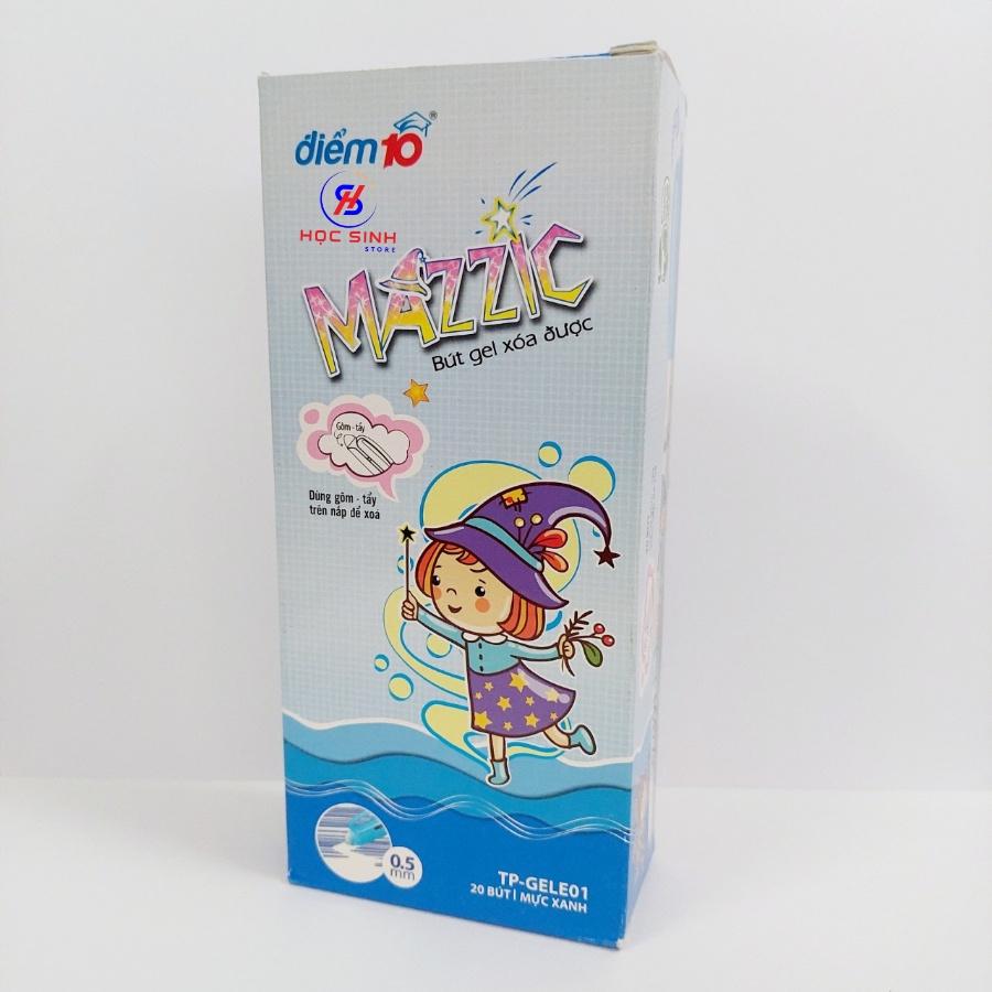 Bút Gel Xóa Được Mazzic Điểm 10 TP GELE01 Mực Xanh, Tím Thiên Long