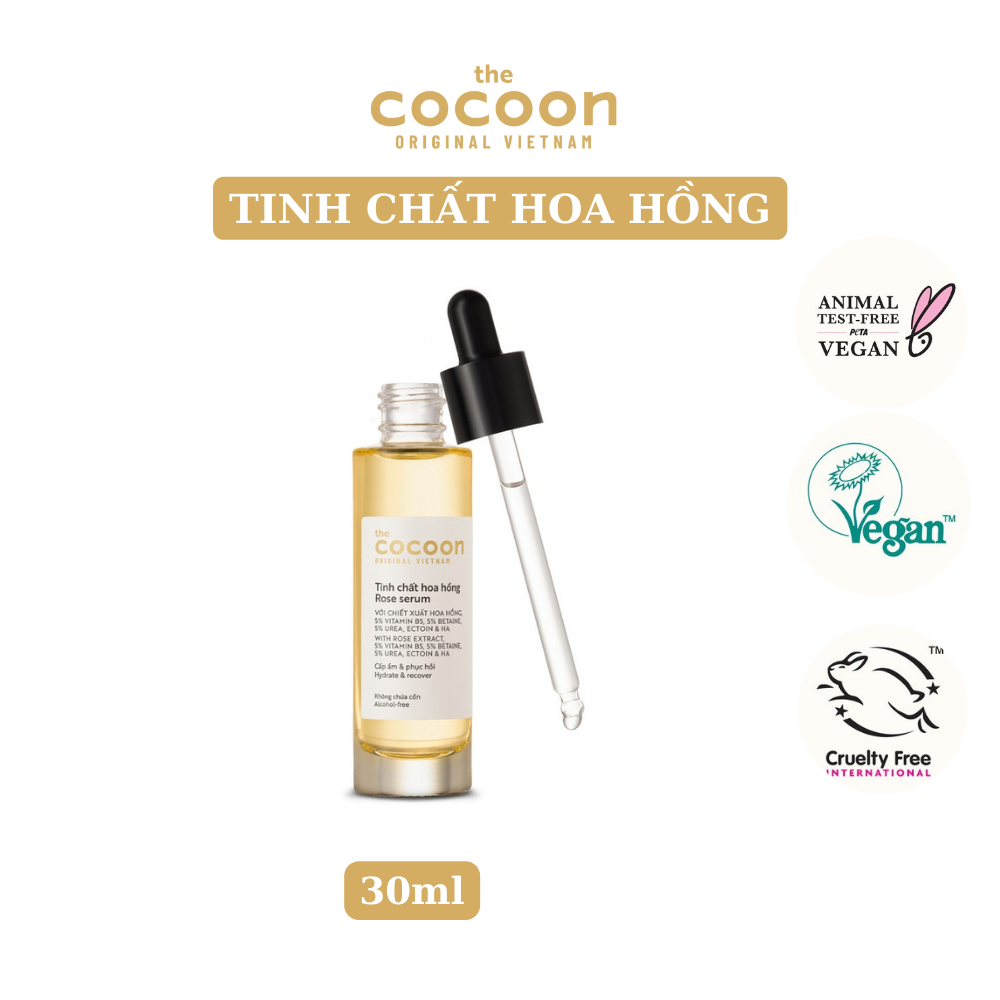 Tinh chất hoa hồng (serum) Cocoon cấp ẩm phục hồi da 30ml