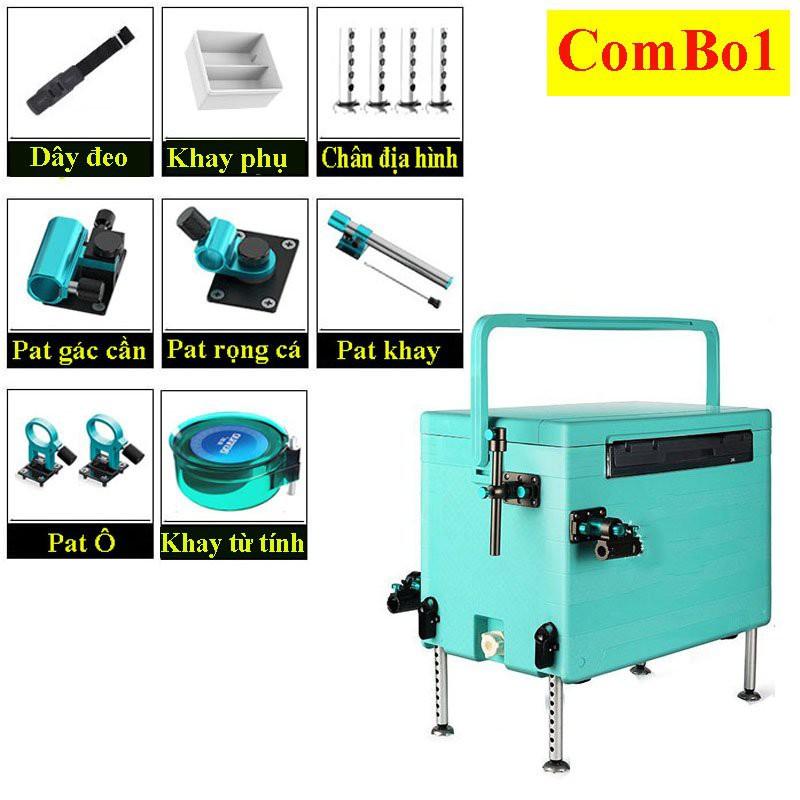 Thùng Câu Đài BENNUO A8 Thể Tích 28L thiết kế chân ghế địa hình giải quyết mọi địa hình khi đi du lịch, câu cá A8