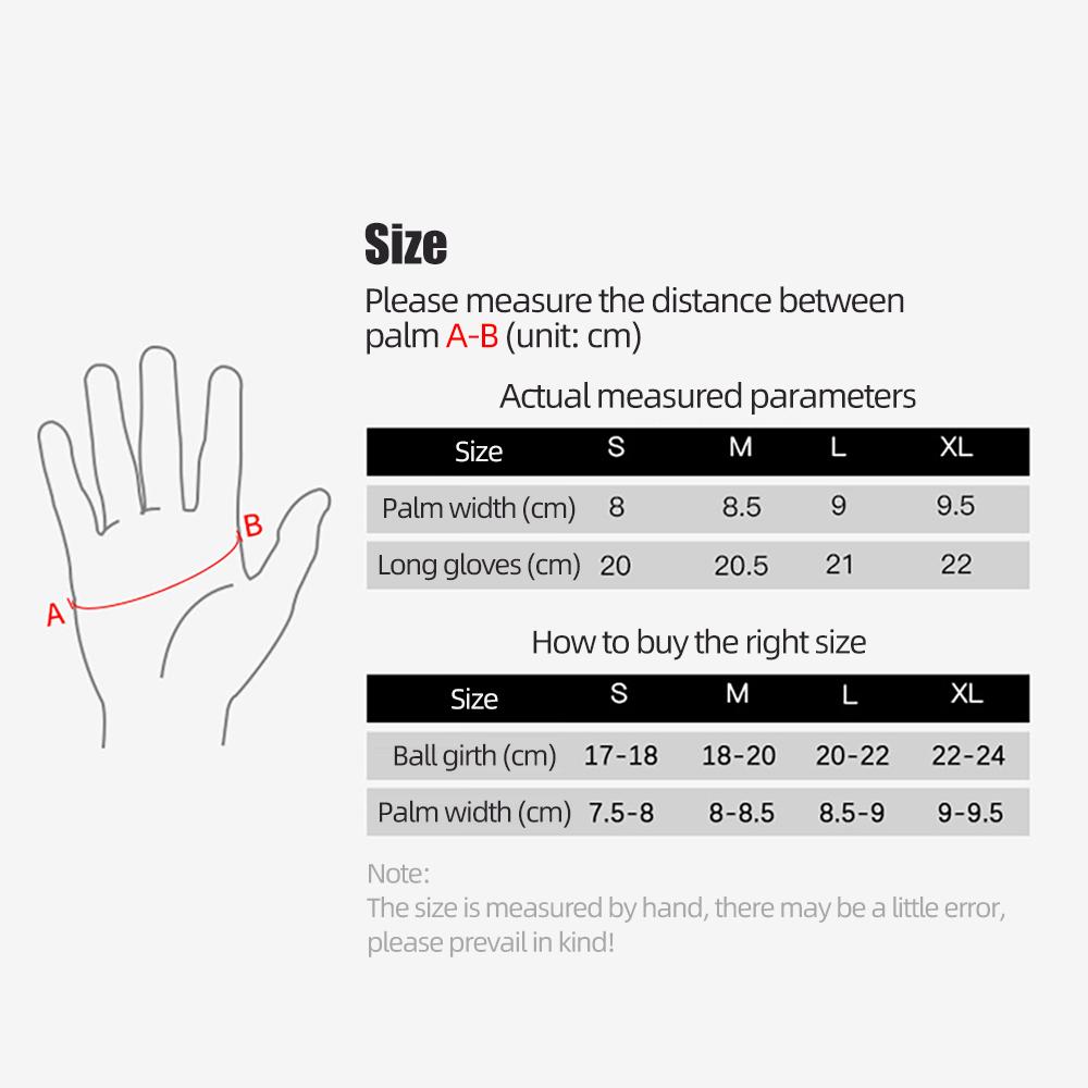 Mùa Đông Chống Gió Đi Xe Đạp Ngón Tay Dài Màn Hình Cảm Ứng Đi Xe Đạp MTB Găng Tay Nhiệt Ấm Xe Máy Chống Thấm Nước Size: XL