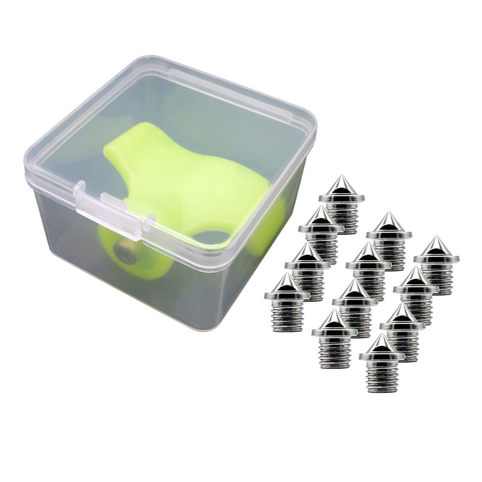 12x Track Spikes Replacement Portable Sprint Sports Field Sprinting Durable Running Sturdy Alloy Steel Spikes for Track Shoes