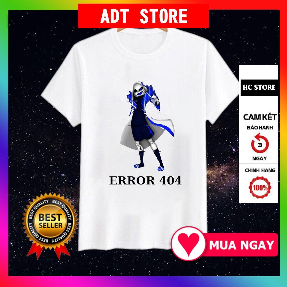 Áo thun Error 404 Sans siêu ngầu cho trẻ em đủ size độc đẹp siêu HOT bán chạy