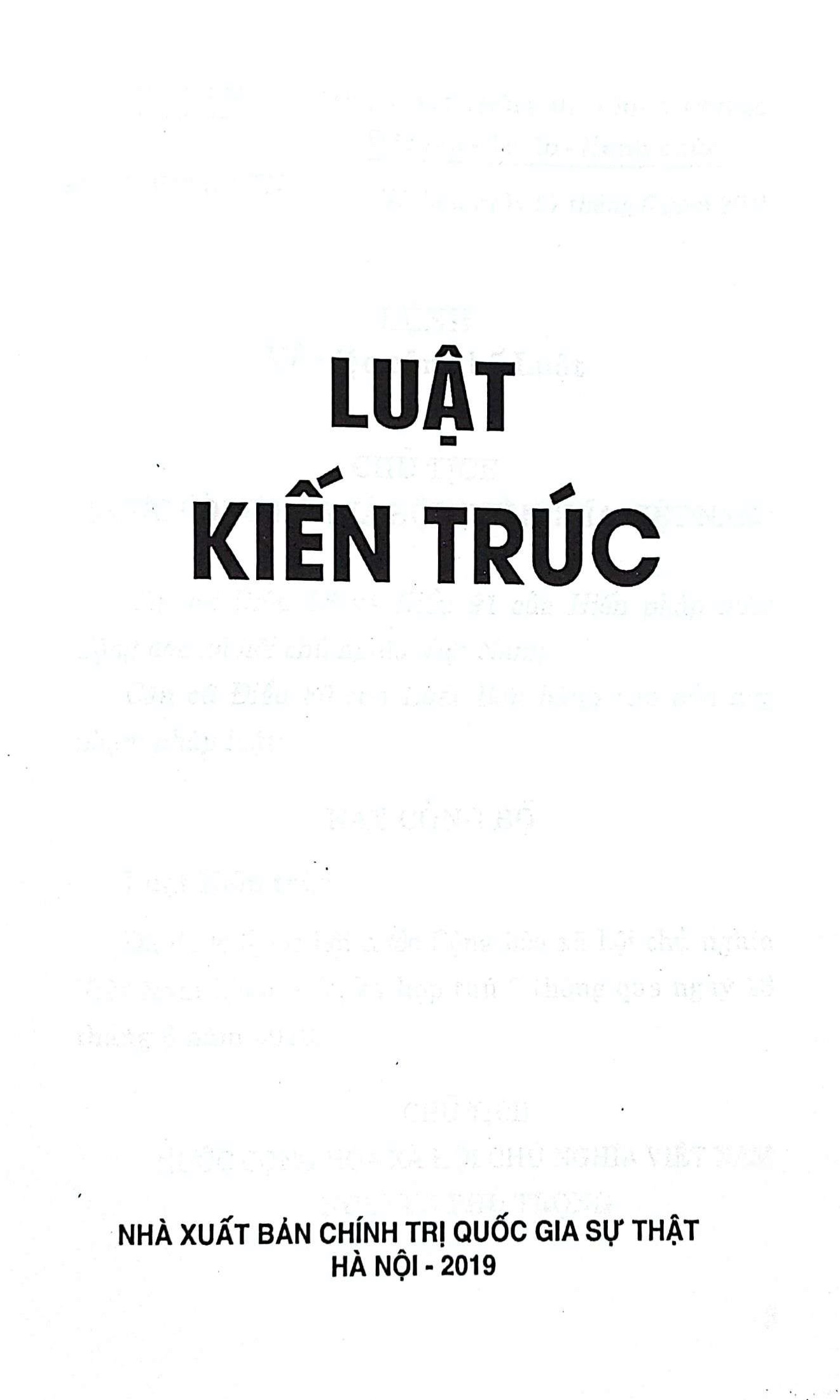 Luật kiến trúc