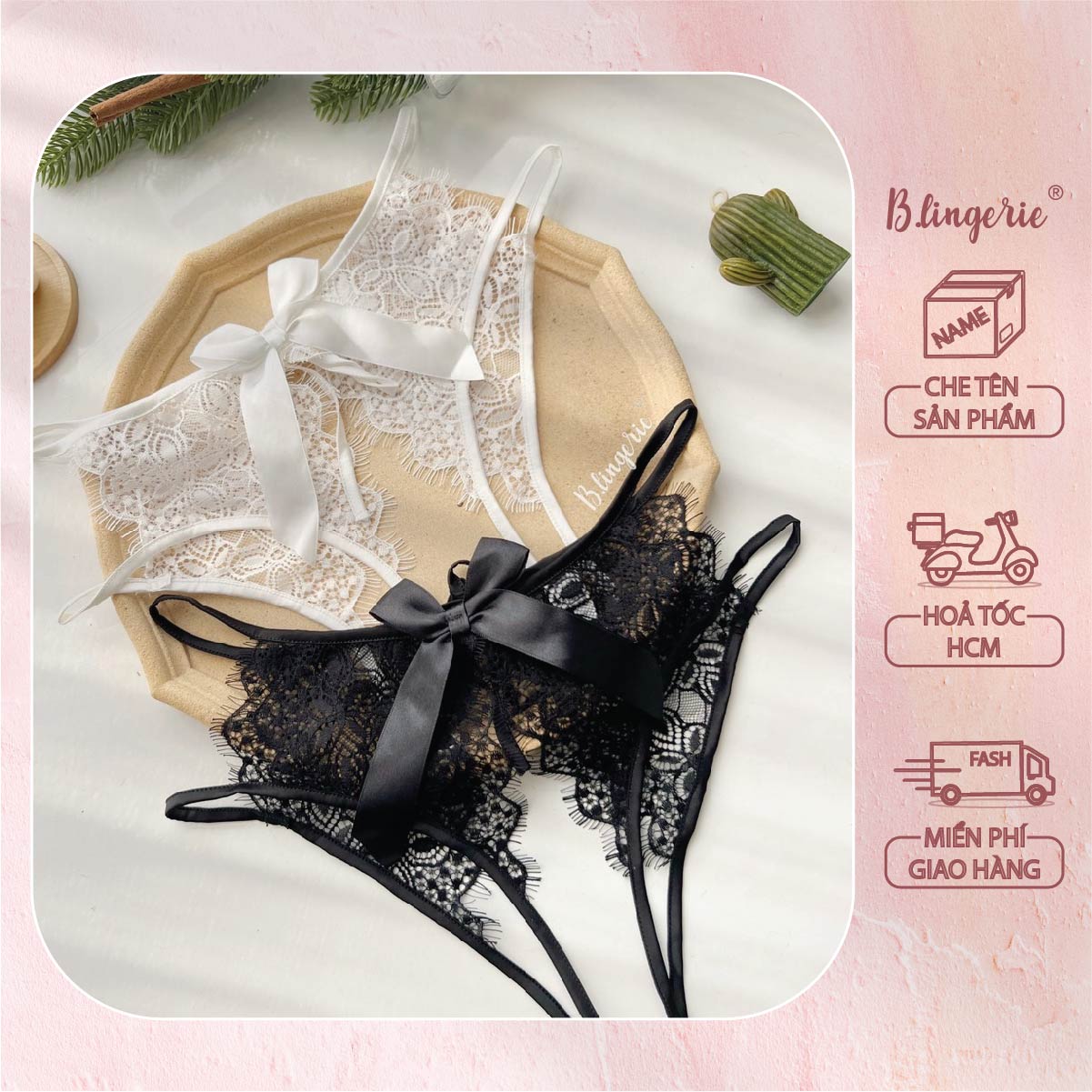 Quần Lót Ren Không Đáy Quyến Rũ - B.Lingerie