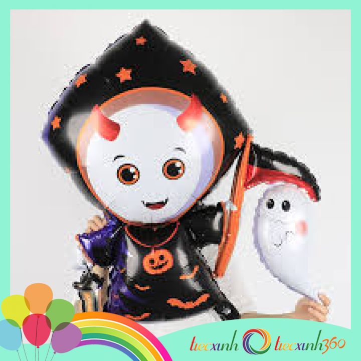 Bong bóng thần chết chibi trang trí Halloween