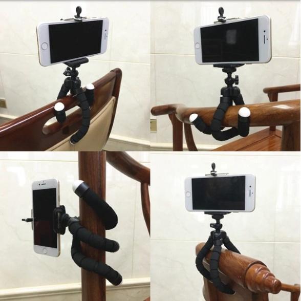 ️ HOTSALE ️ GIÁ ĐỠ Bạch Tuộc Đa Năng (Tripod Mini) KÈM GIÁ KẸP ĐIỆN THOẠI 001