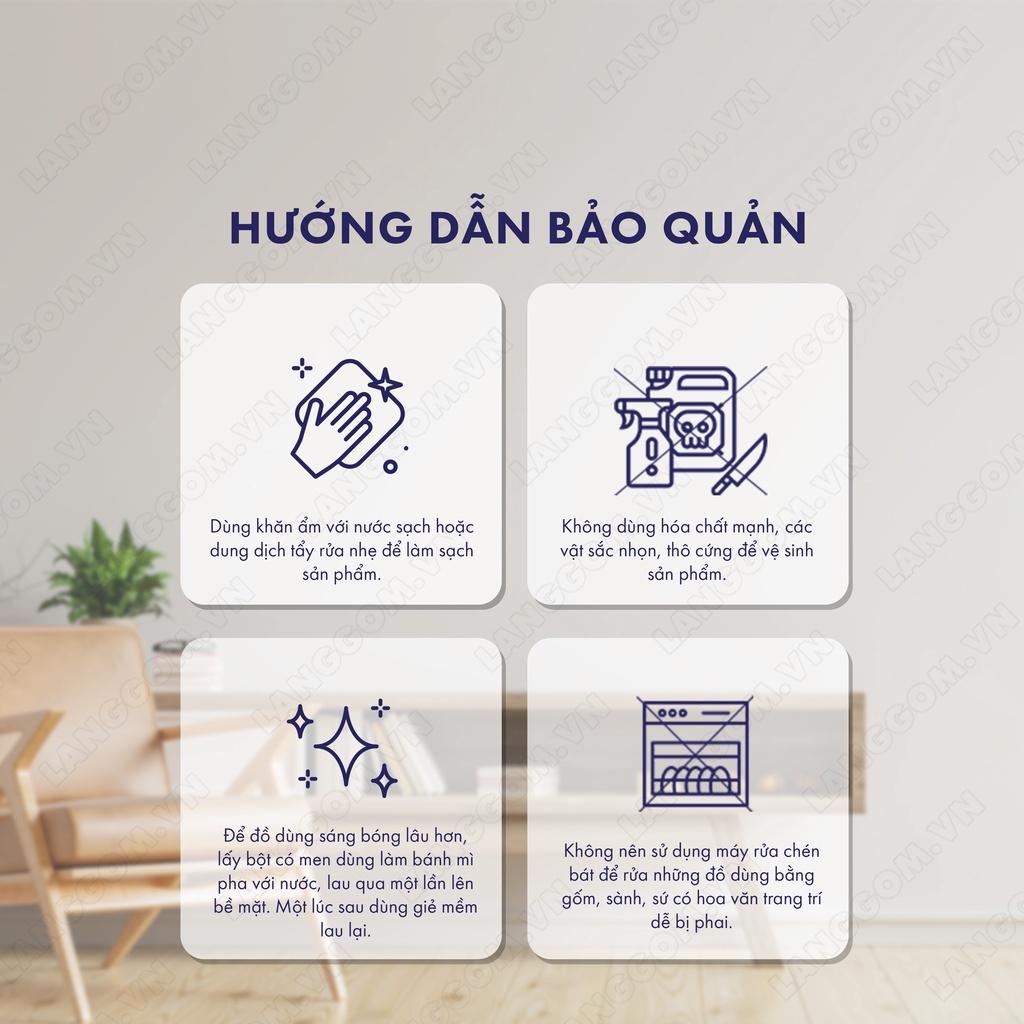 Bình hoa, lọ hoa Gốm sứ Bát Tràng cao cấp Men trắng vò ong dùng làm quà tặng, trang trí - Làng Gốm Bát Tràng