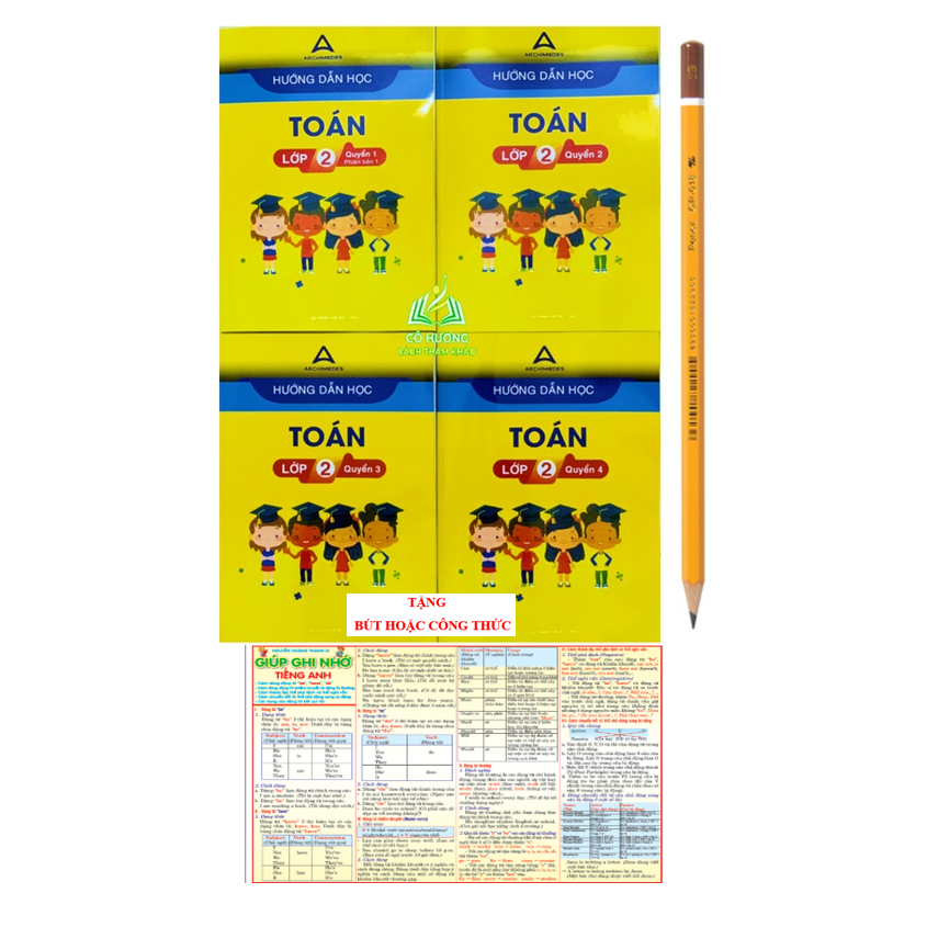 Sách - Combo 4 cuốn Hướng dẫn học toán lớp 2