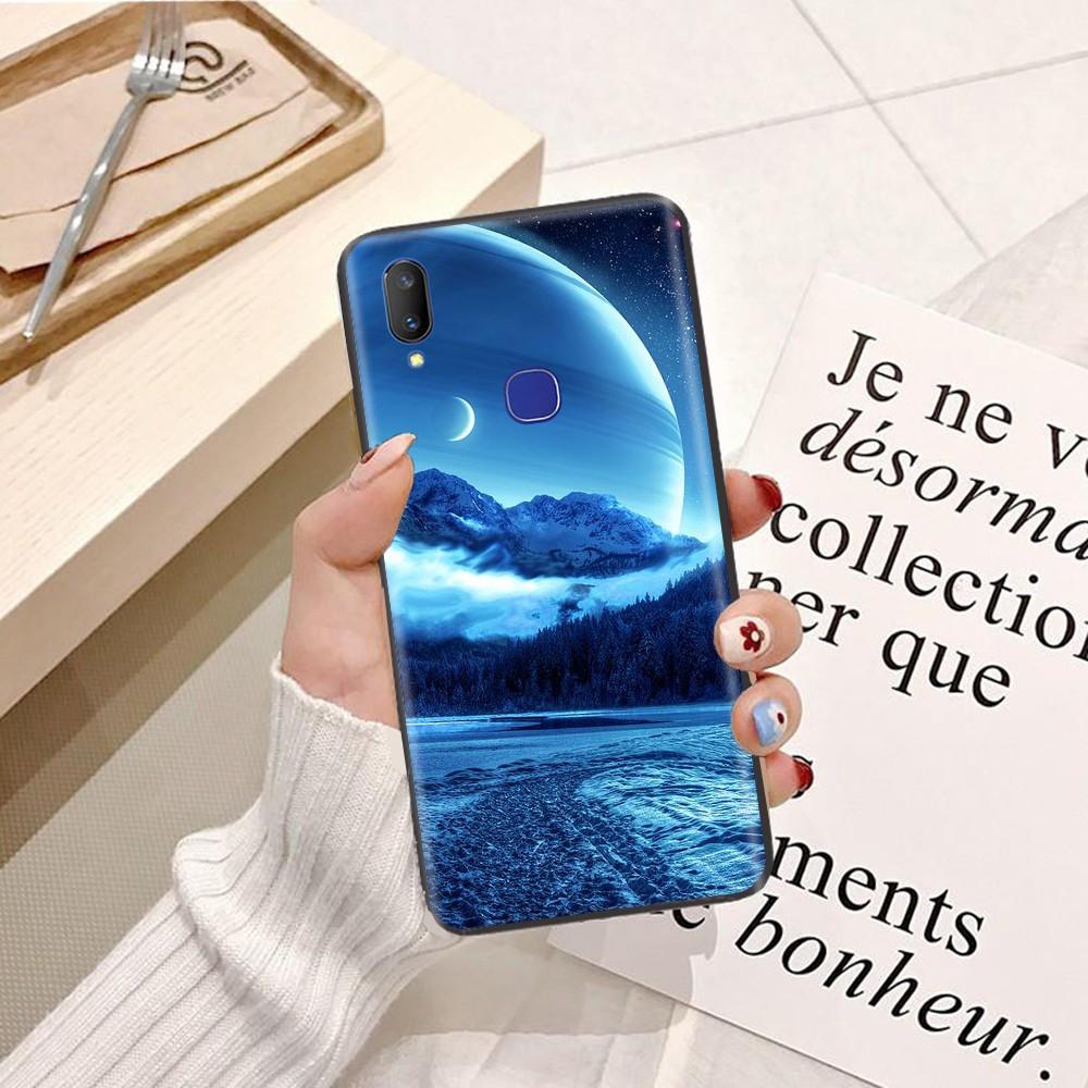 Ốp lưng dành cho điện thoại ViVo U10 Viền dẻo TPU hình Trăng Xanh