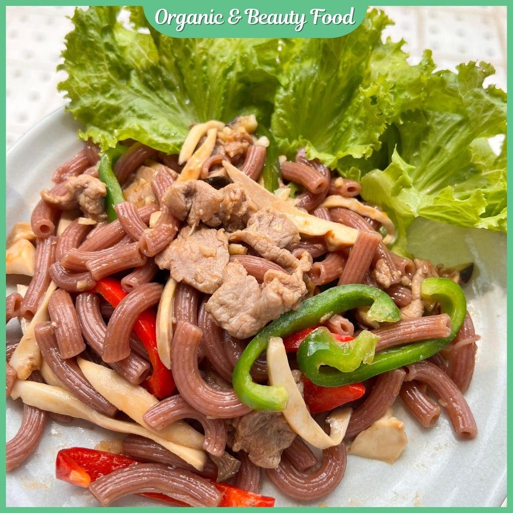 Nui Gạo Lứt Organic&Beauty - Nui Rau Củ Eatclean/ Giảm Cân / Healthy - Nui Hữu Cơ - Túi 300g/ 500g