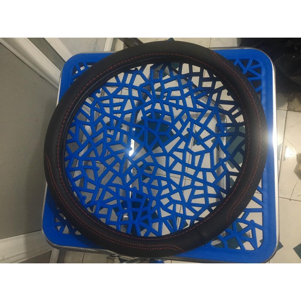 Bọc vô lăng chỉ đỏ cao cấp