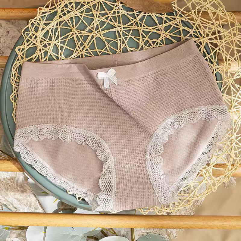 Set 10 quần lót nữ cotton viền ren kháng khuẩn nhiều màu QLN38