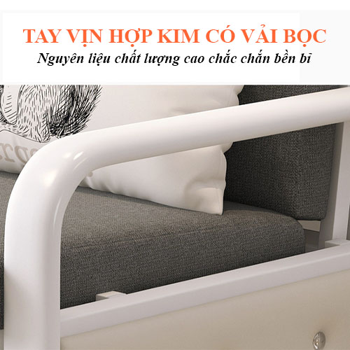 Ghế sofa giường đa năng gấp gọn có ngăn chứa đồ tiện lợi sang trọng, giường sofa thông minh tặng kèm gối trị giá 500k