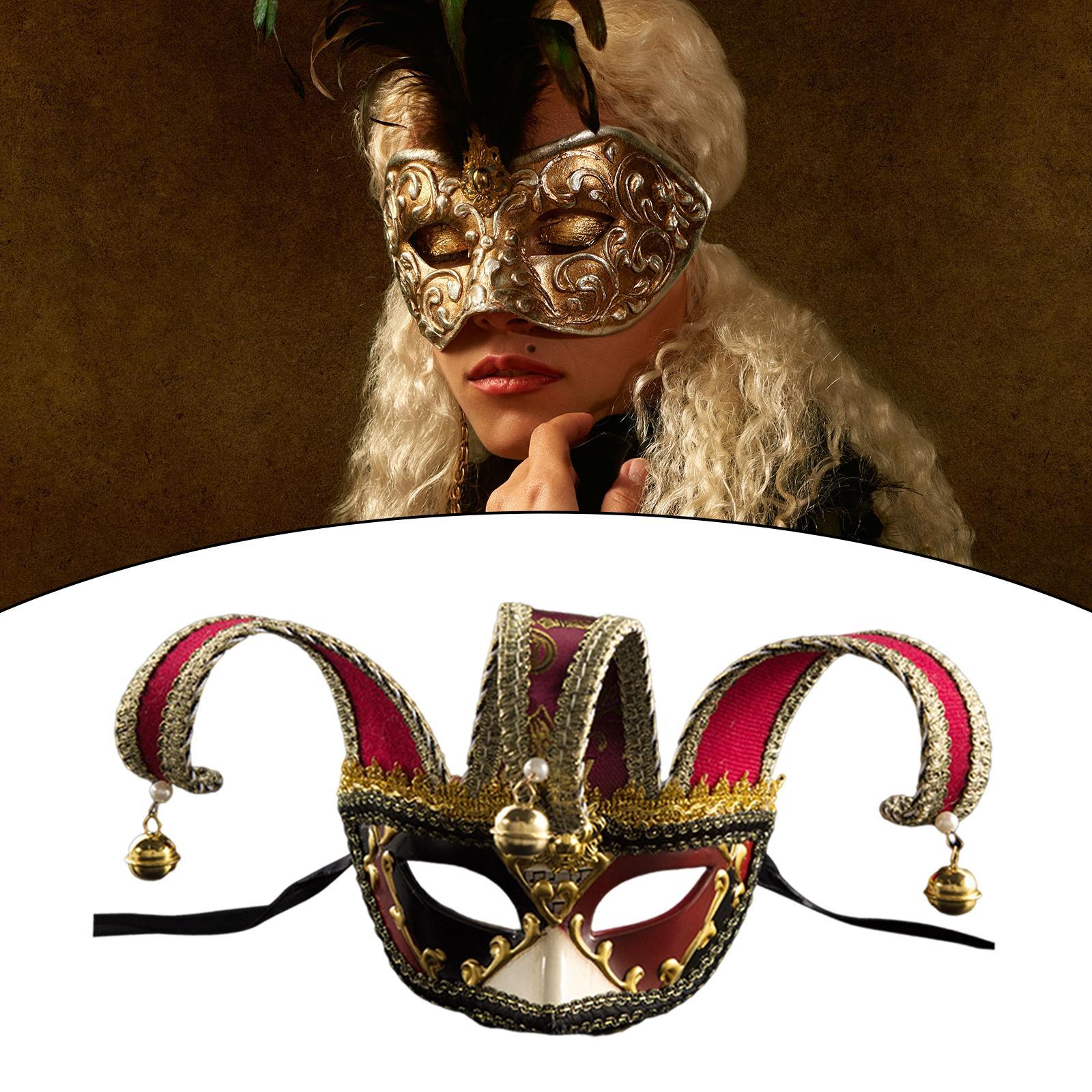 Half Face Mask Costume Cosplay Masquerade Mask Mask for Mardi Gras, Halloween, Party, Festival, Carnival Accessory