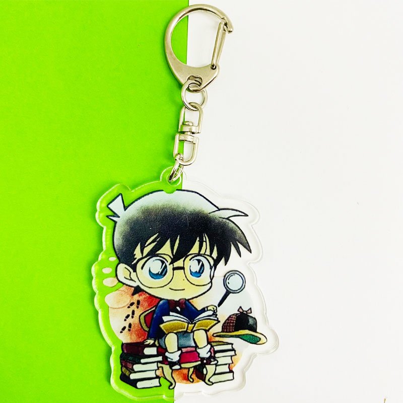 Móc khóa mica trong acrylic 2 mặt DETECTIVE CONAN - THÁM TỬ LỪNG DANH anime chibi