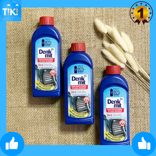 Chất tẩy rửa vệ sinh máy giặt 3 trong 1 250ml DENKMIT, Waschmaschinen-Pflege-Reiniger 3in1, 250 ml dùng cho máy giặt