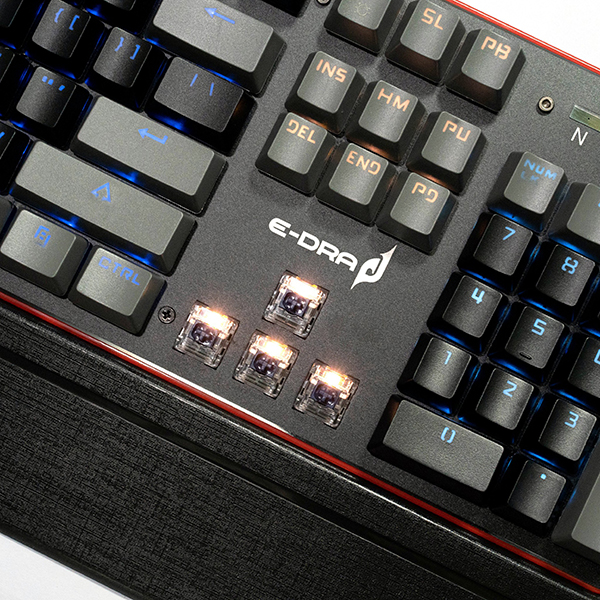 Bàn phím gaming, bàn phím máy tính chơi game cơ quang E-Dra EK300 Katana Alpha - Beta - Led Rainbow - Kết nối USB - Hàng chính hãng