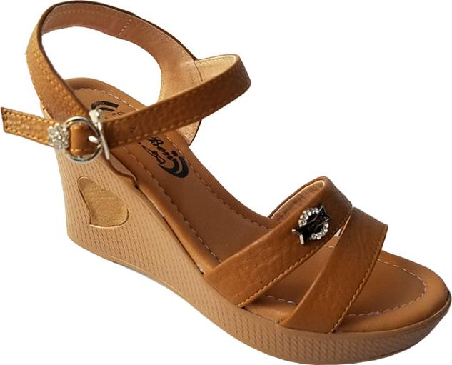 Giày Sandal Nữ Đế Xuồng BIGGBEN Da Bò Thật SDX18