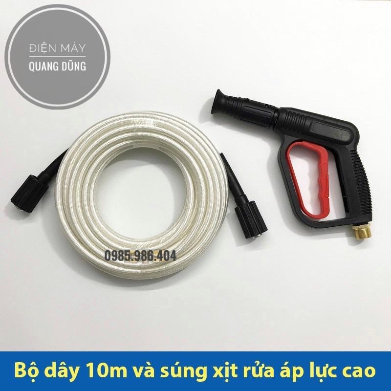 Bộ dây xịt rửa - sung rửa xe áp lực cao 10m dành cho máy rửa xe