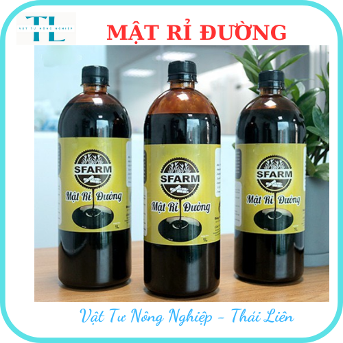 Mật Rỉ Đường Dùng Nuôi Cấy Vi Sinh, Ủ Rác Thải Hữu Cơ, Cải tạo đất, Ủ Phân Chai 1 Lít Sfarm (~1.40Kg)