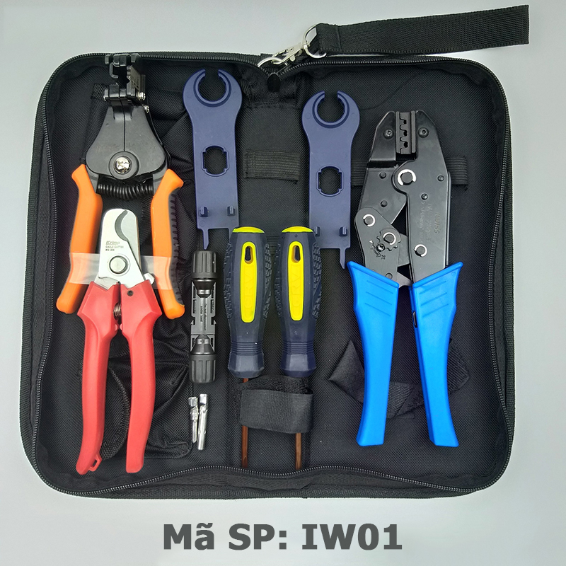Bộ kìm dụng cụ bấm cos IWS MC4 chuyên nghiệp cho điện năng lượng mặt trời