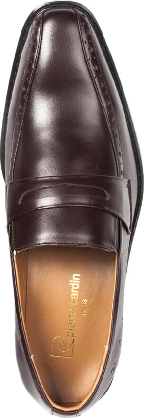 Giày Tây Da Nam Pierre Cardin Brown Penny Loafer Cement - PCMFWLB046