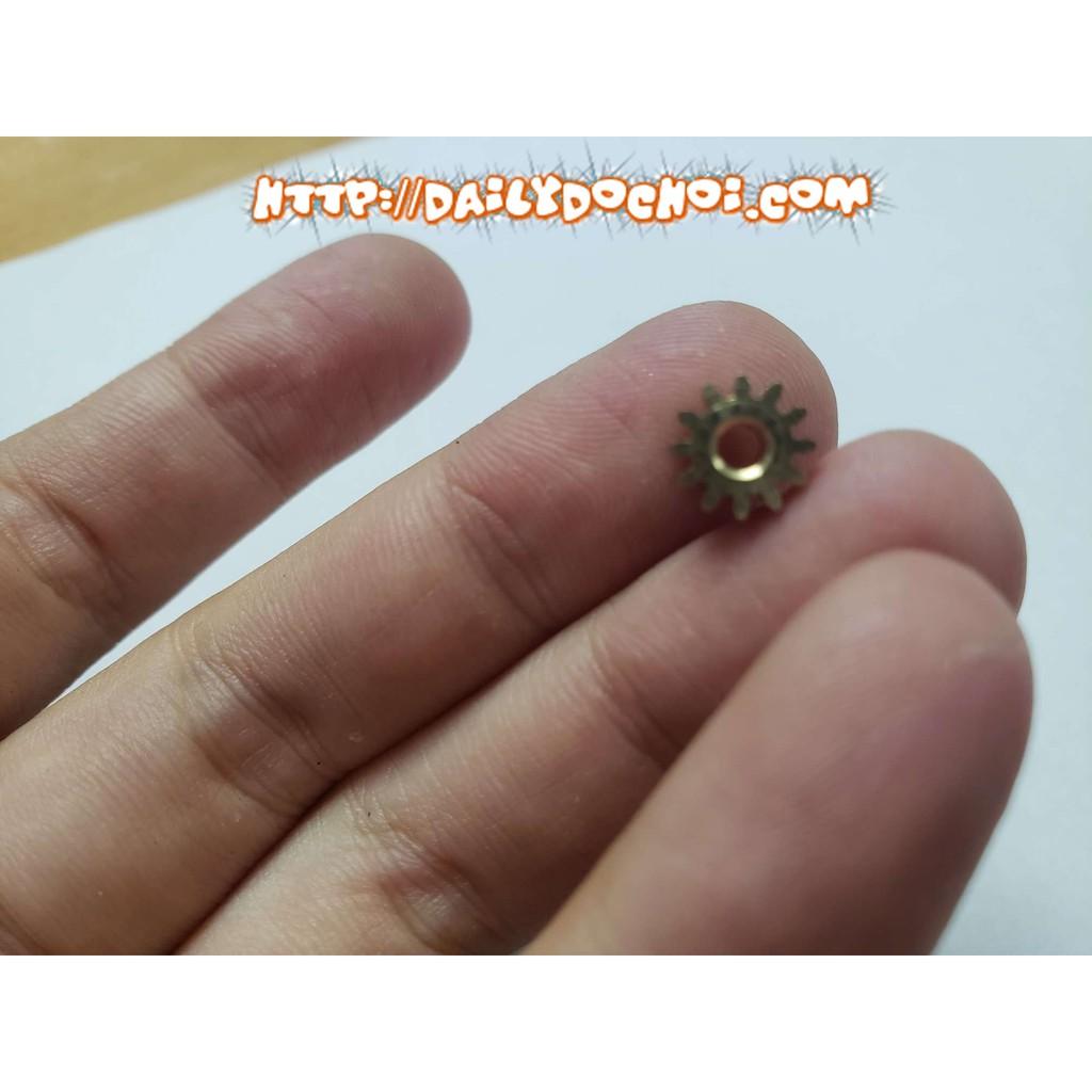 Bánh răng đồng 12 răng lỗ trục 2.3mm dùng để nối trục động cơ