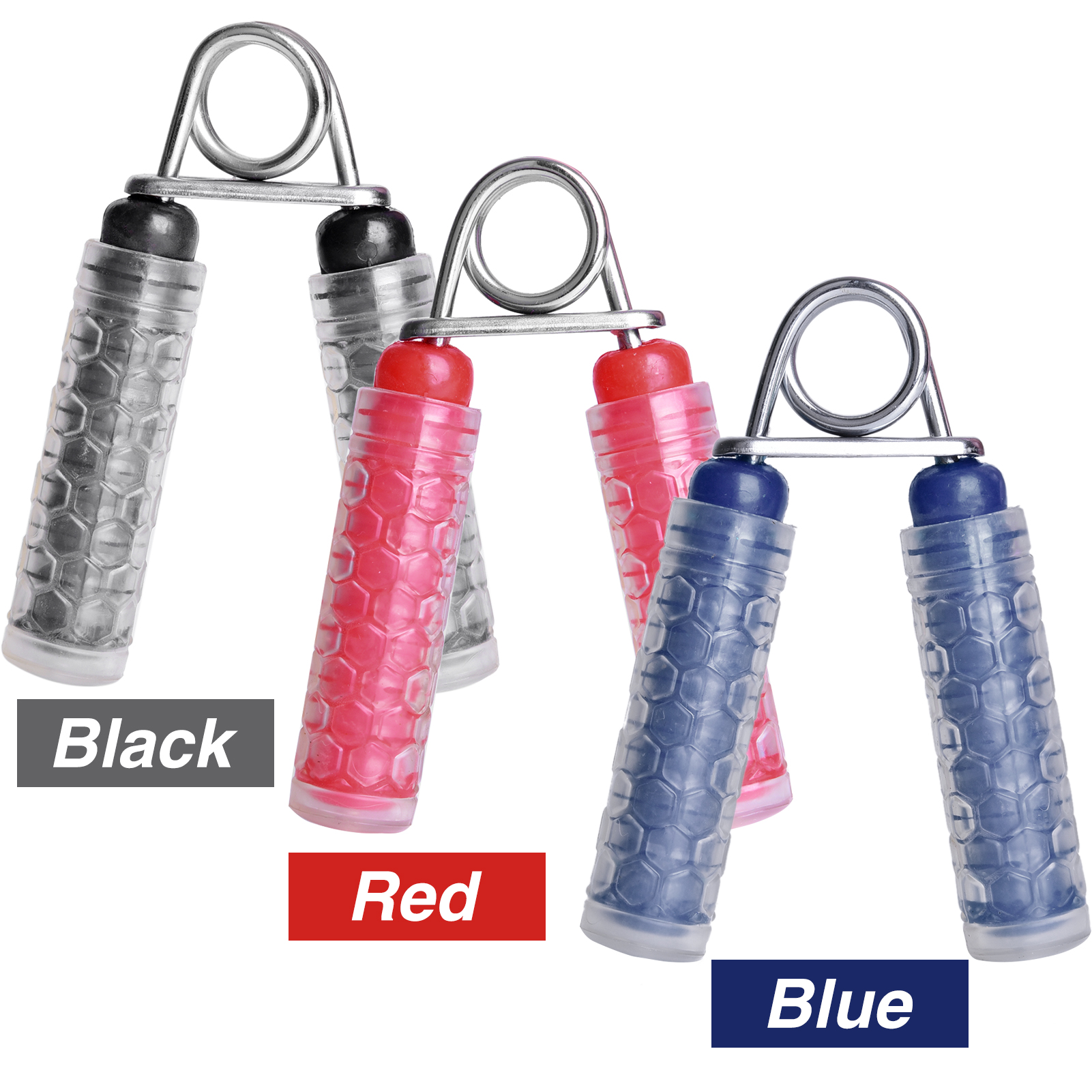 Dụng cụ tập lực ngón tay chuyên nghiệp vỏ silicone, chống trượt và cầm nắm thoải mái.