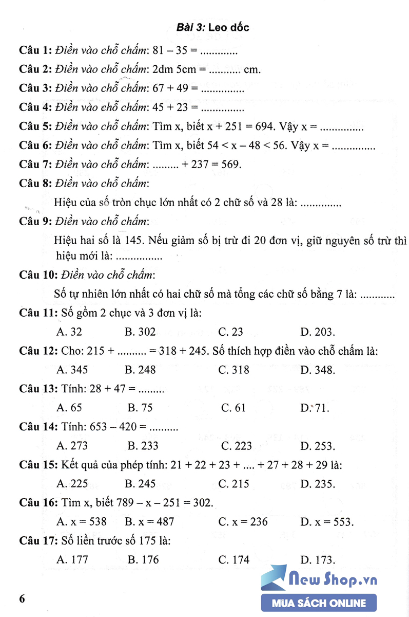 HƯỚNG DẪN GIẢI VIOLYMPIC TOÁN LỚP 3 (DÙNG CHUNG CHO CÁC BỘ SGK HIỆN HÀNH) - HA