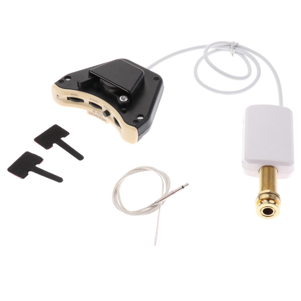 1 Set ABS Guitar Endpin Sound Hole Pickup Musical Instrument Parts
