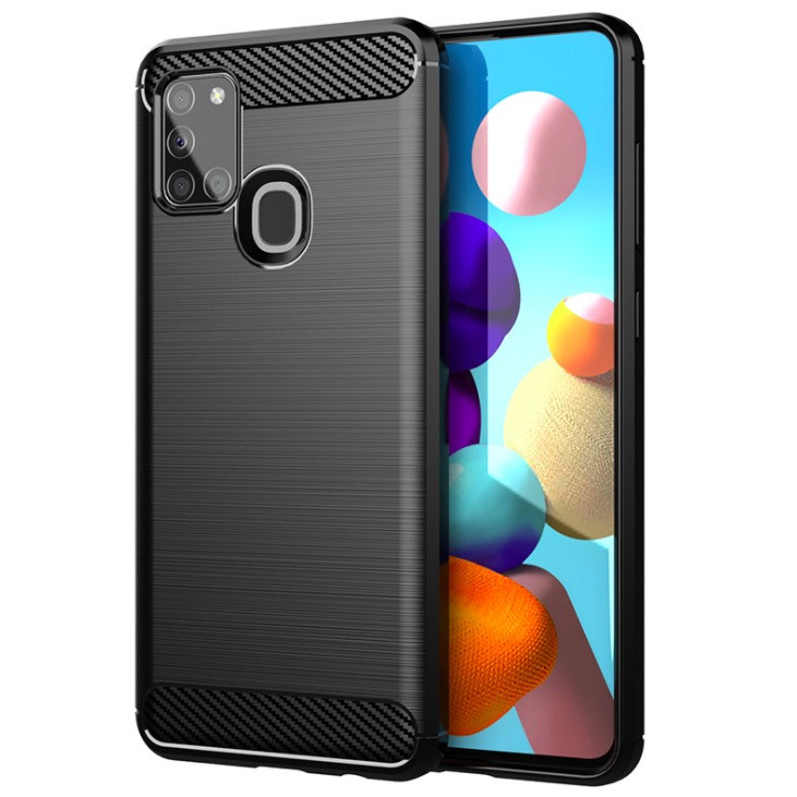 Ốp lưng chống sốc Vân Sợi Carbon cho SamSung Galaxy A21s