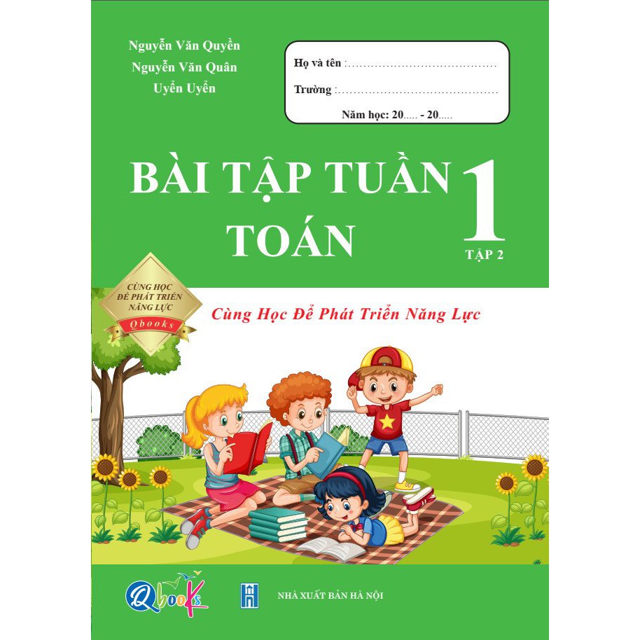 Sách - Combo 4 Cuốn Bài Tập Tuần và Đề Kiểm Tra Toán - Tiếng Việt 1 - Cùng Học Để Phát Triển Năng Lực - Học Kì 2