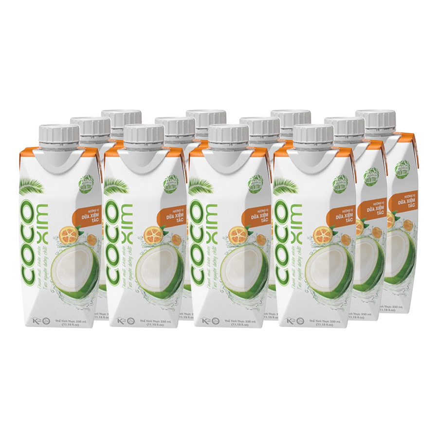 Thùng 12 Hộp Nước Dừa Cocoxim Tắc